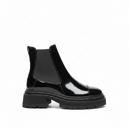 Chanel Chelsea Boots "Black Gloss"