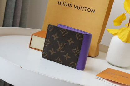 Louis Vuitton Multiple Wallet "Monogram Macassar Canvas"