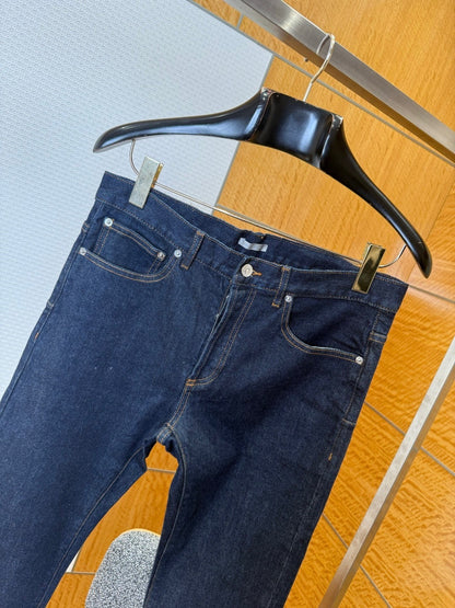 Dior Oblique Jeans Blue Raw Cotton Denim