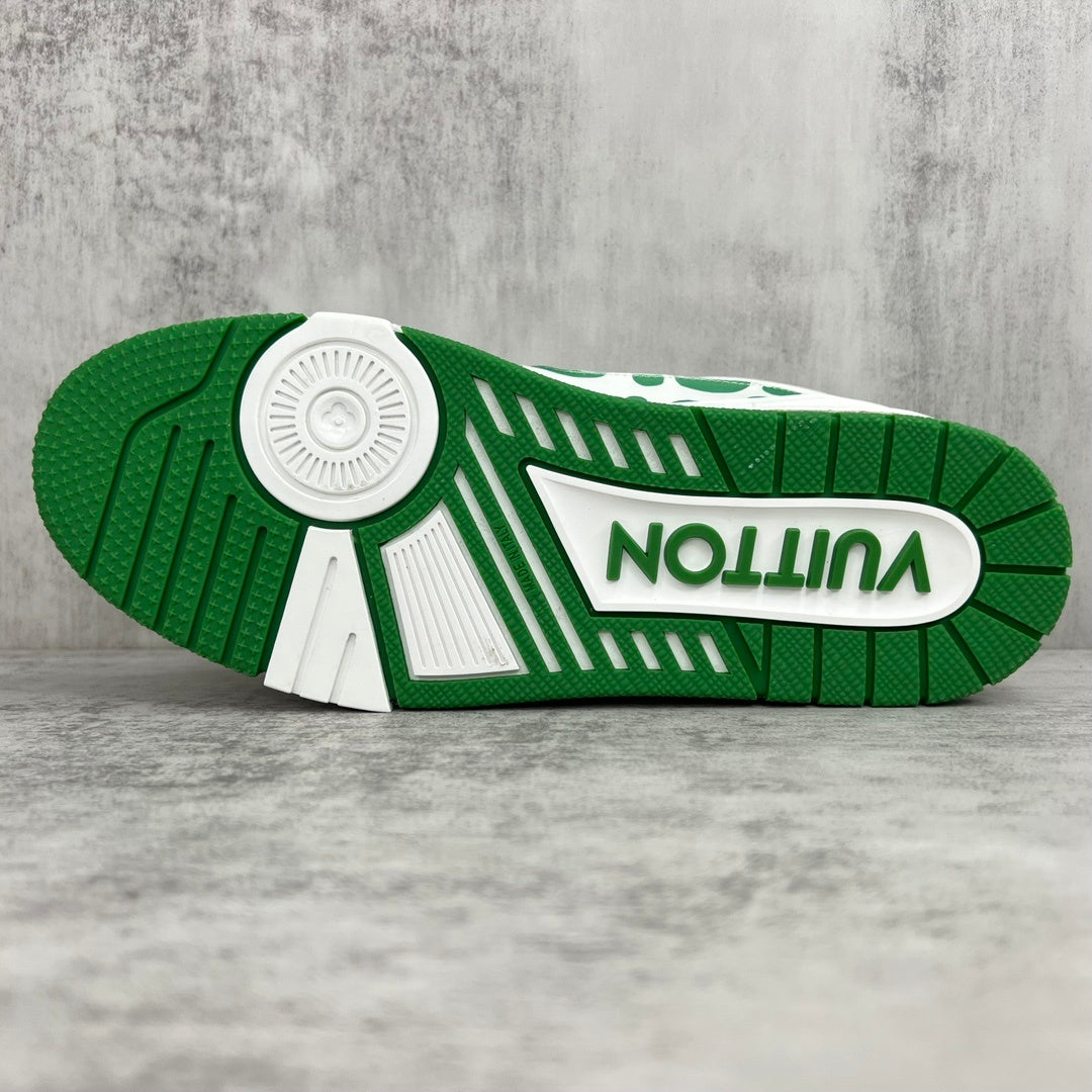 Louis Vuitton x Yayoi Kusama Trainers "Green-White"