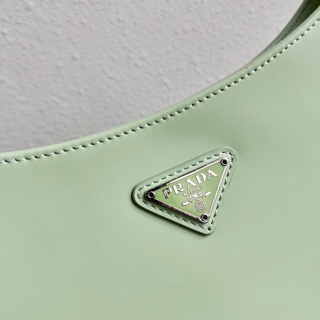 Prada Cleo Brushed Leather Shoulder Bag