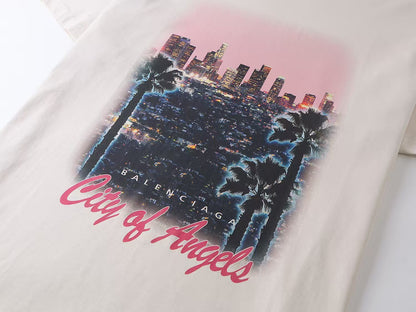 Balenciaga City Of Angels T-Shirt "Beige"