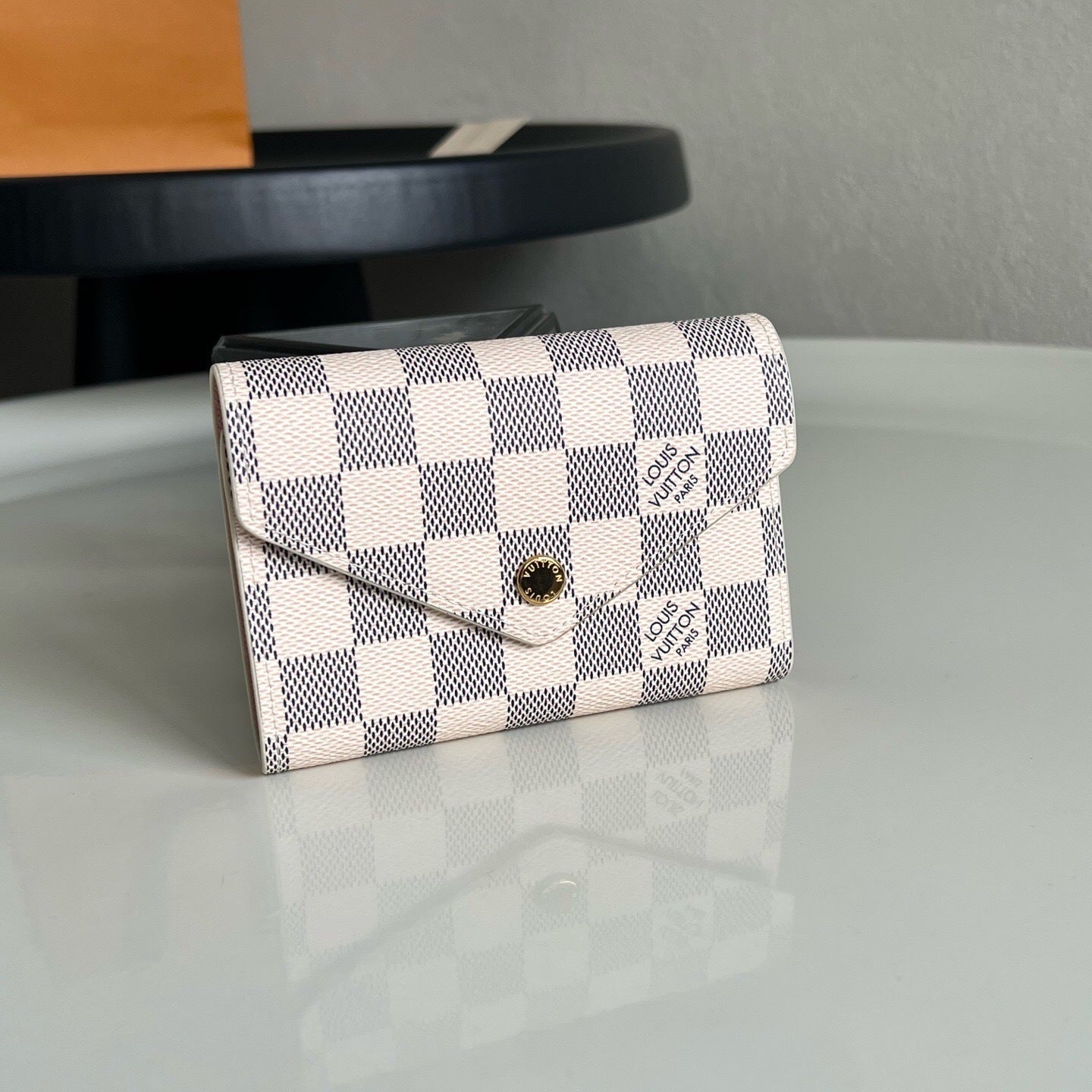 Louis Vuitton Victorine Wallet "Damier Azur Canvas"
