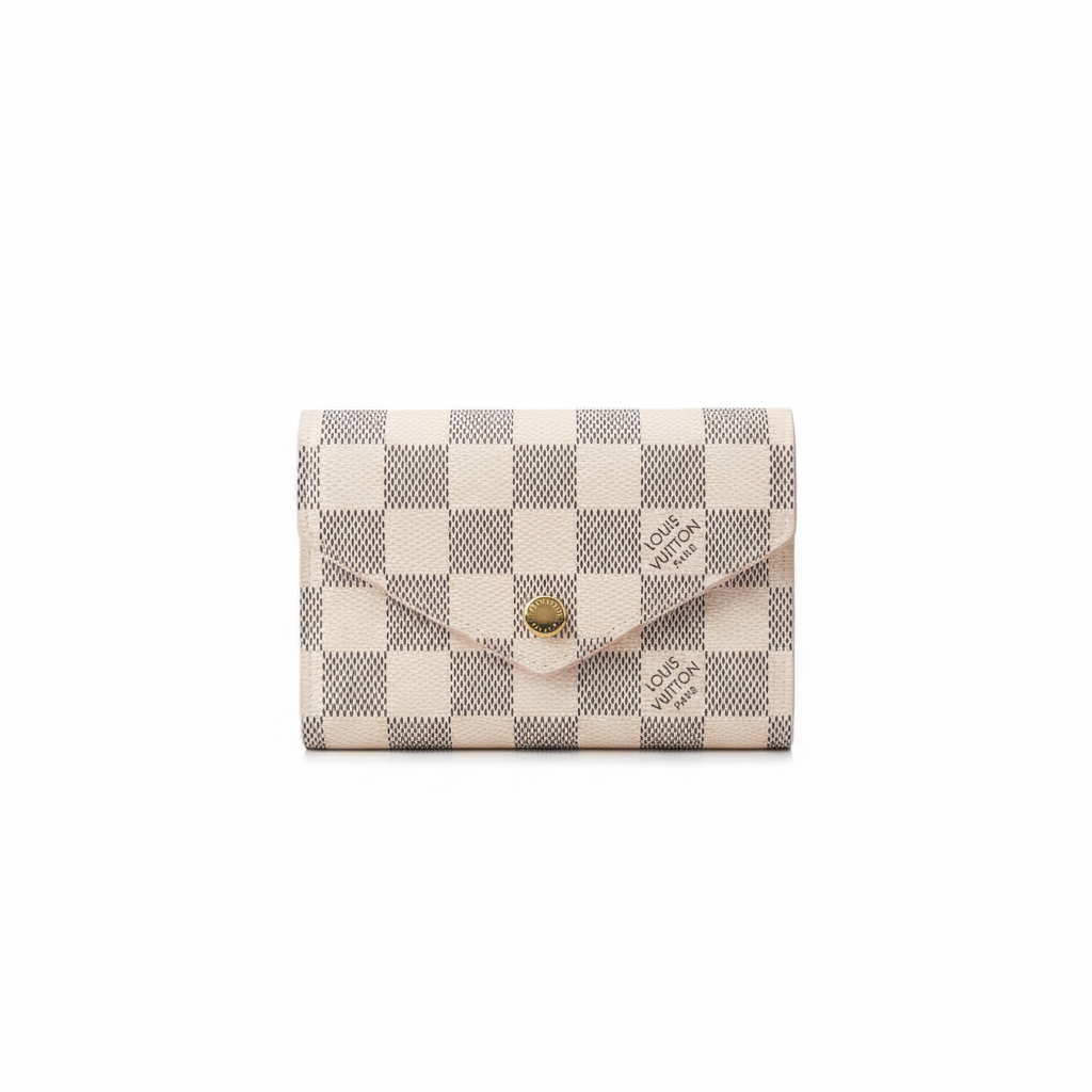Louis Vuitton Victorine Wallet "Damier Azur Canvas"