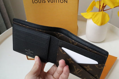Louis Vuitton Multiple Wallet "Monogram Macassar Canvas"