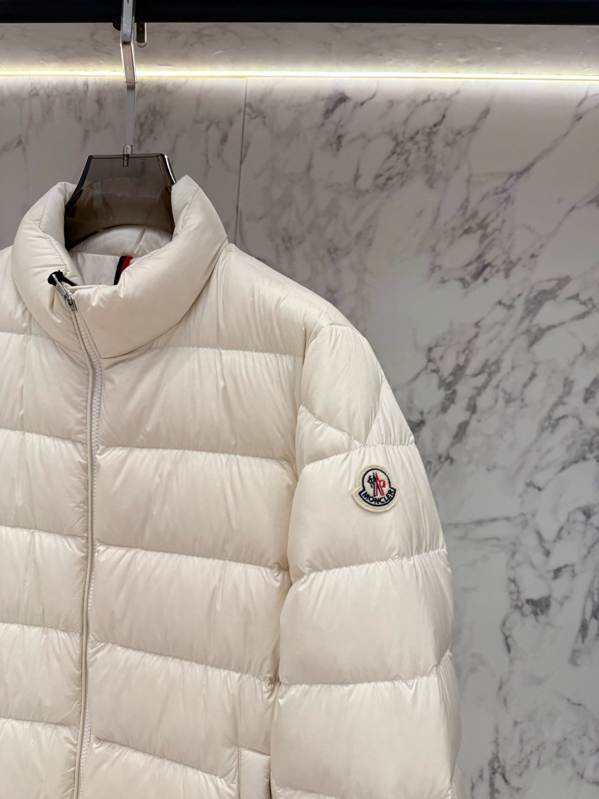 Moncler Baudinet Short Down Jacket "White"