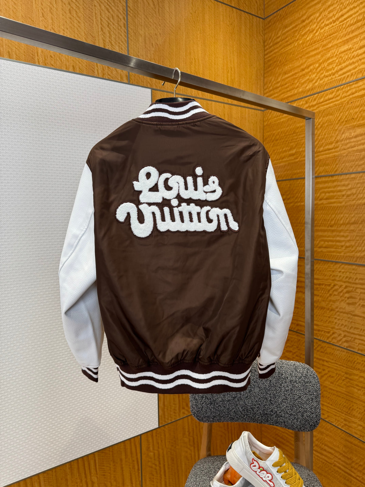 Louis Vuitton by Tyler, the Creator Embroidered Varsity Jacket "Brown"