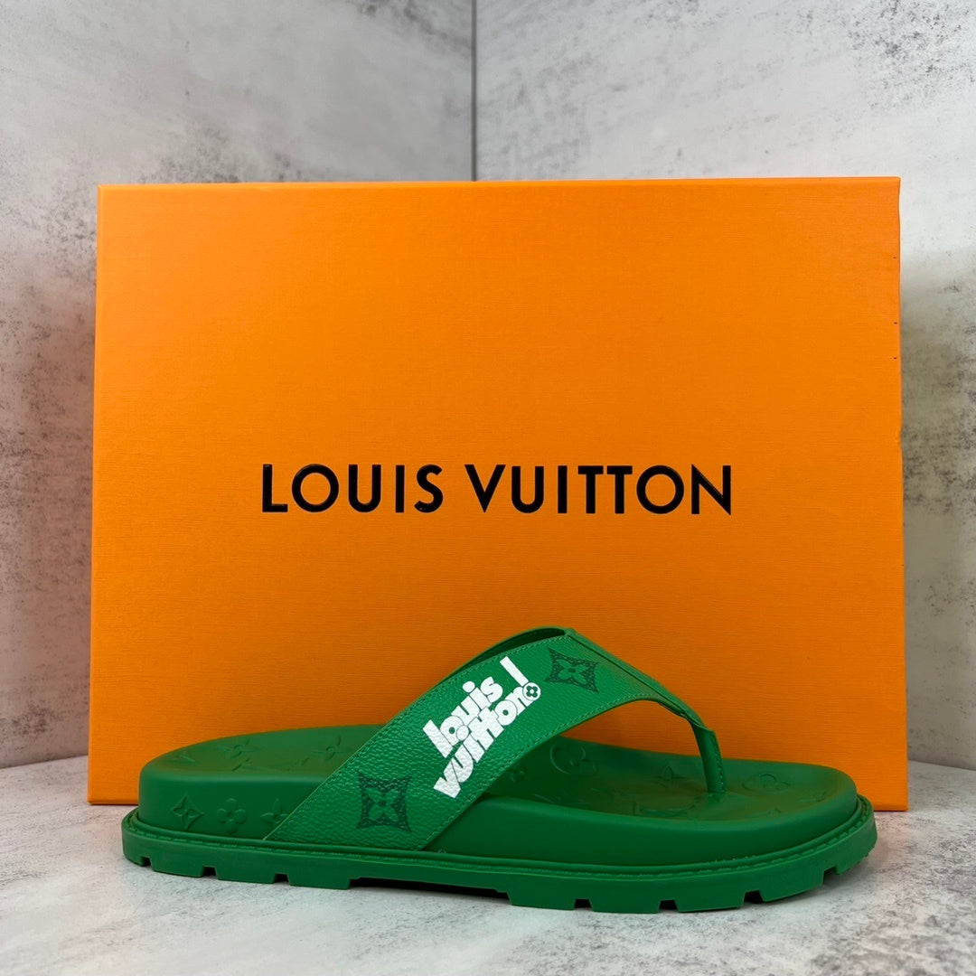 Louis Vuitton Flip-Flops "Green"