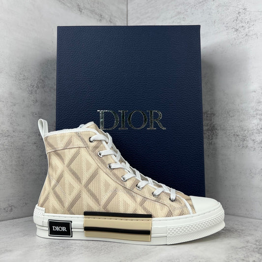 Dior B23 High-Top "Beige CD Diamonds"