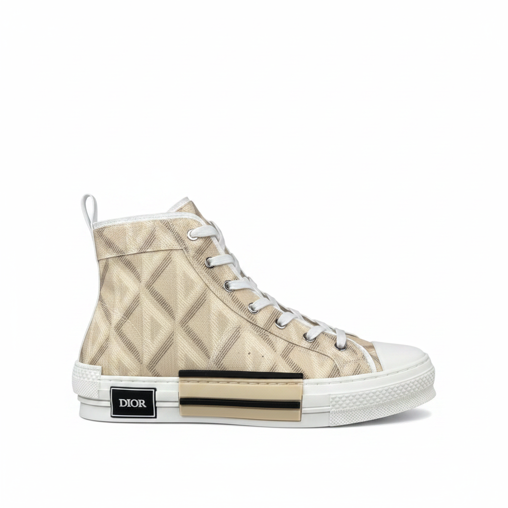 Dior B23 High-Top "Beige CD Diamonds"