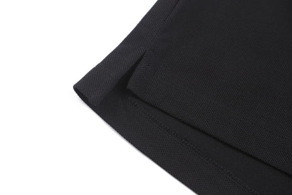 Gucci Cotton Piquet Polo Shirt with Horsebit Embroidery "Black"