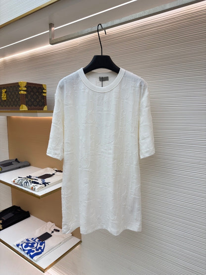 Dior Oblique T-Shirt "Deep Blue Cotton Jersey"