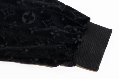 Louis Vuitton Velour Jacquard Hoodie "Black"