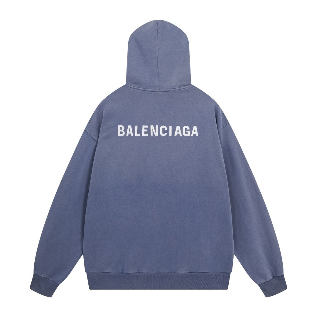 Balenciaga Hoodie "Blue-White"