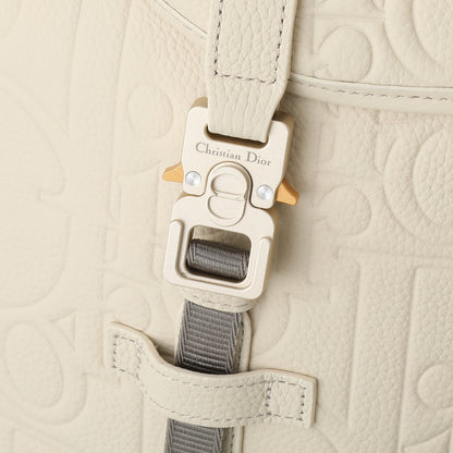 Dior Hit The Road Backpack with Flap "Dior Gravity Leather and Beige Grained Calfskin"