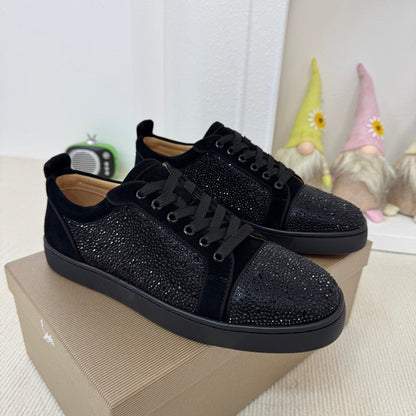 Christian Louboutin Louis Junior Strass "Black"