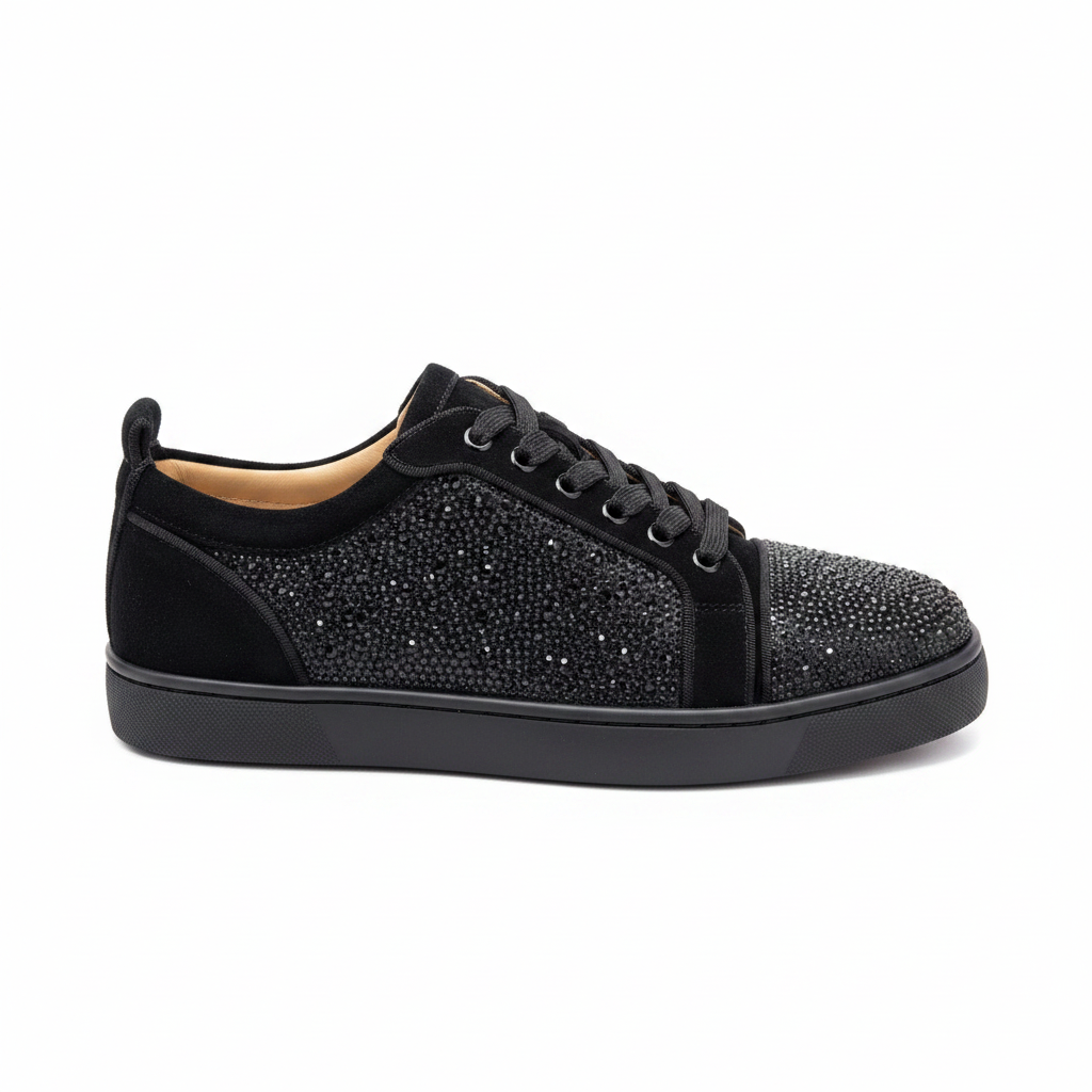 Christian Louboutin Louis Junior Strass "Black"