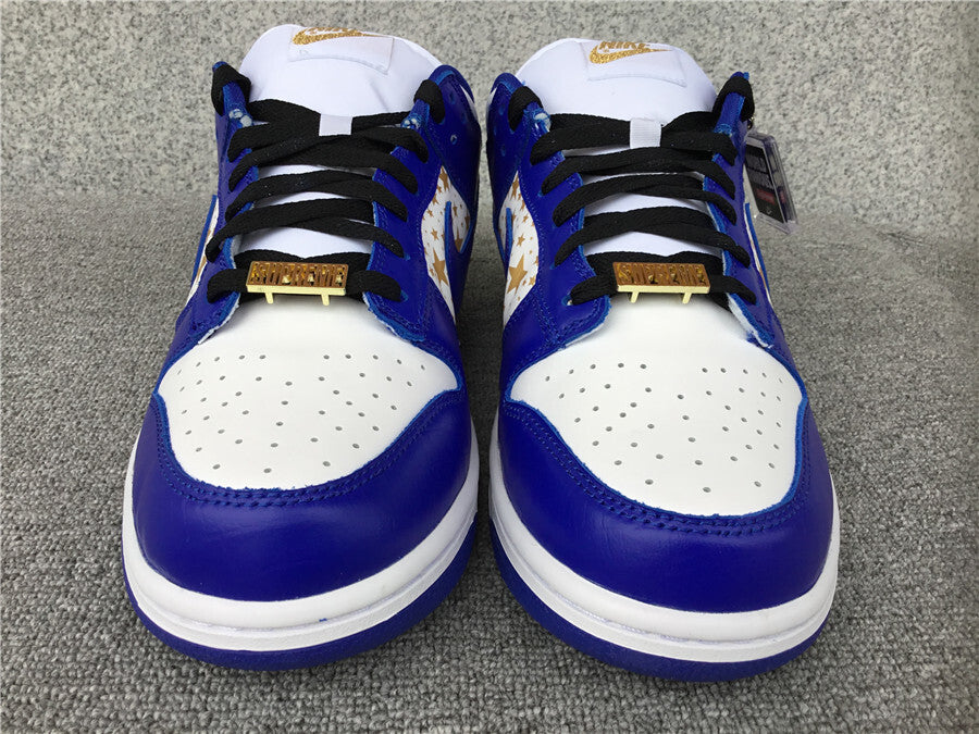 Supreme x Nike SB Dunk Low "Blue Stars"