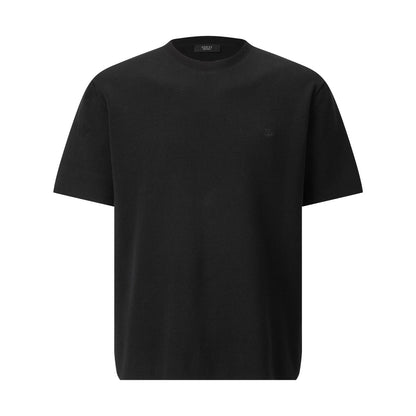 Gucci Knit Cotton T-shirt with Embroidery "Black"