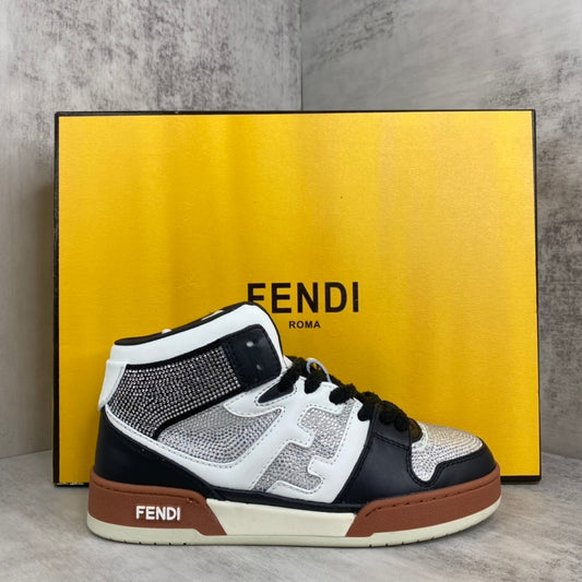 Fendi Match High-Top "Black-White" Crystals