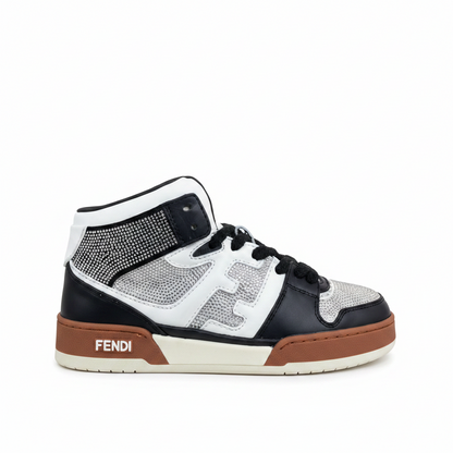 Fendi Match High-Top "Black-White" Crystals