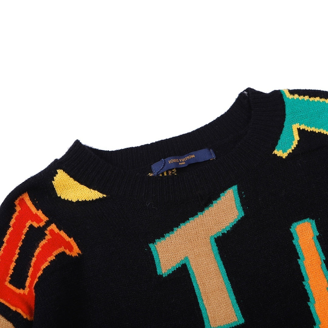 NBA x Louis Vuitton Letters Sweater "Black"