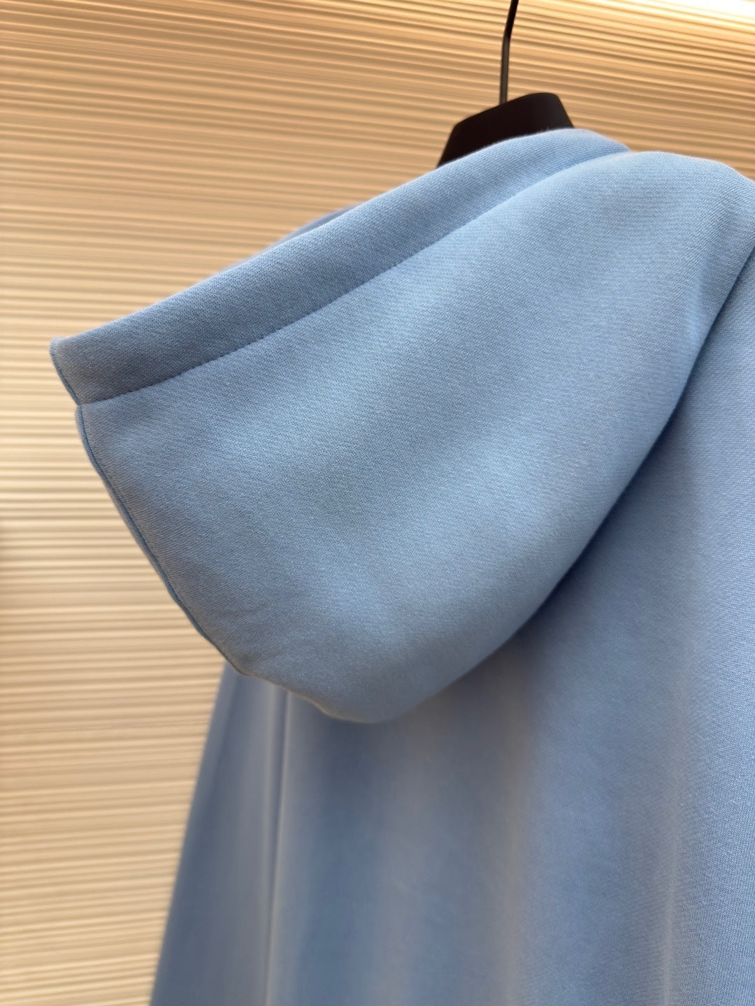 Dior CD Icon Hooded Sweatshirt "Sky Blue Cotton Fleece"