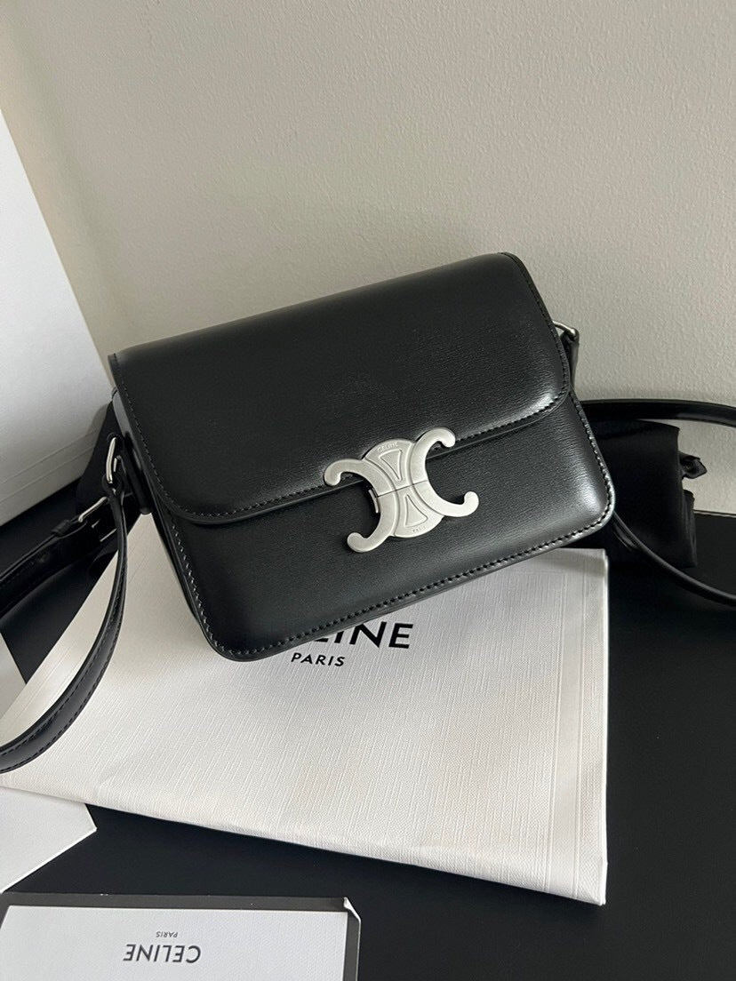 Celine Teen Triomphe Bag in Shiny Calfskin