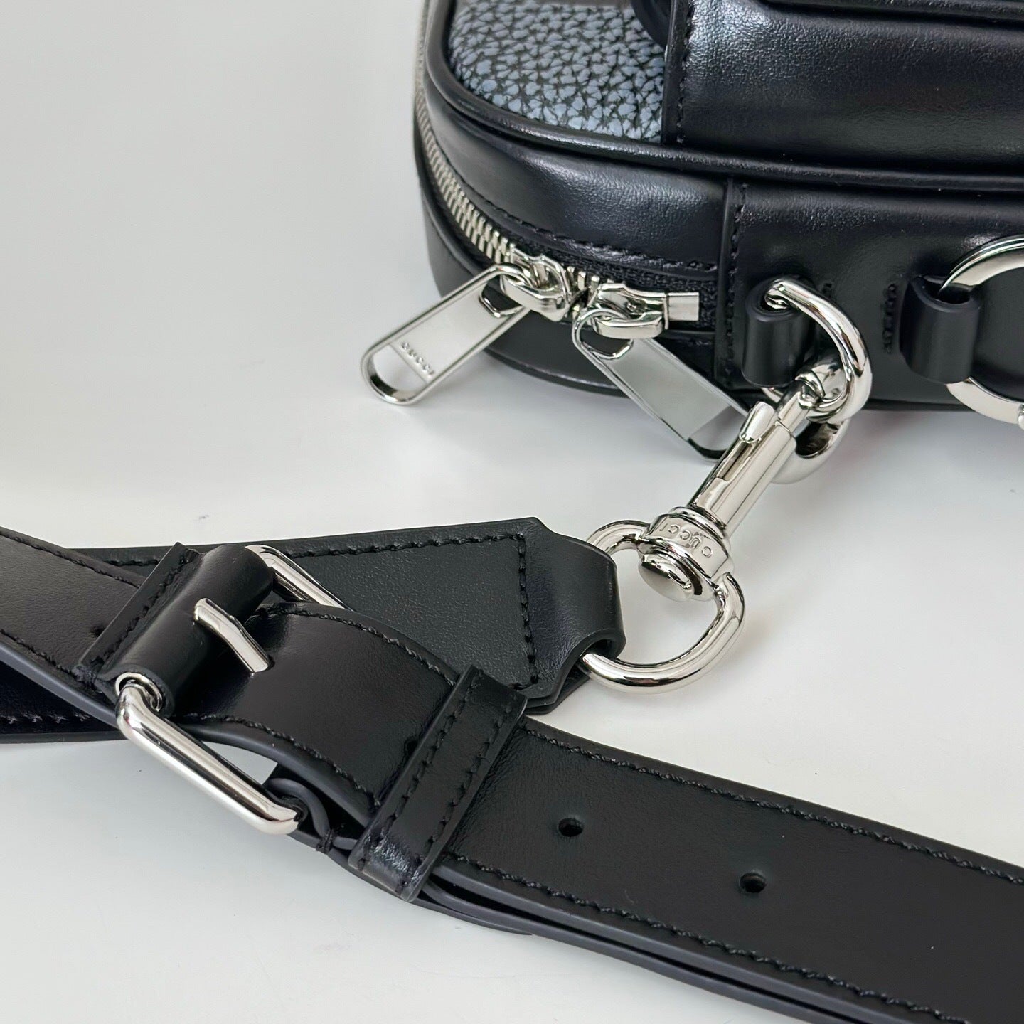 Gucci GG Jumbo Leather Crossbody Bag