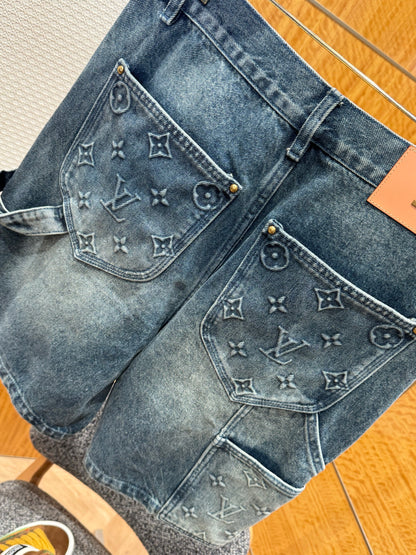 Louis Vuitton Denim Carpenter Shorts