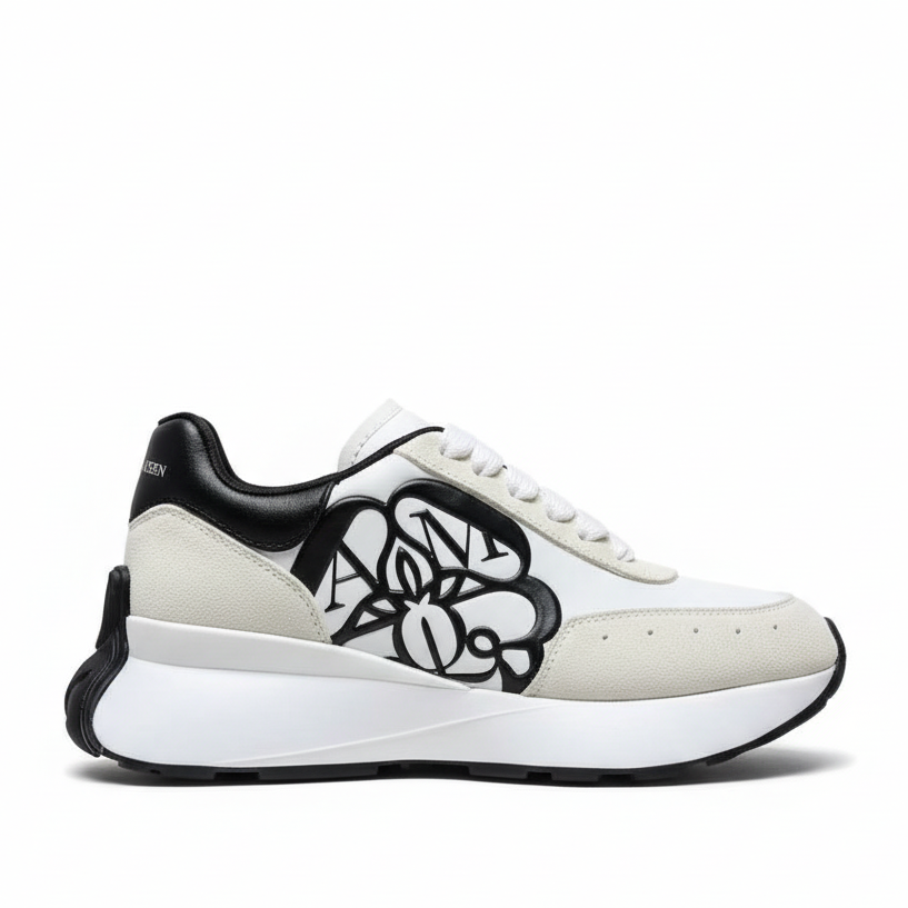 Alexander McQueen Sprint Runner "White-Beige-Black"