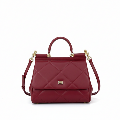Dolce & Gabbana Sicily Quilted Leather Handbag