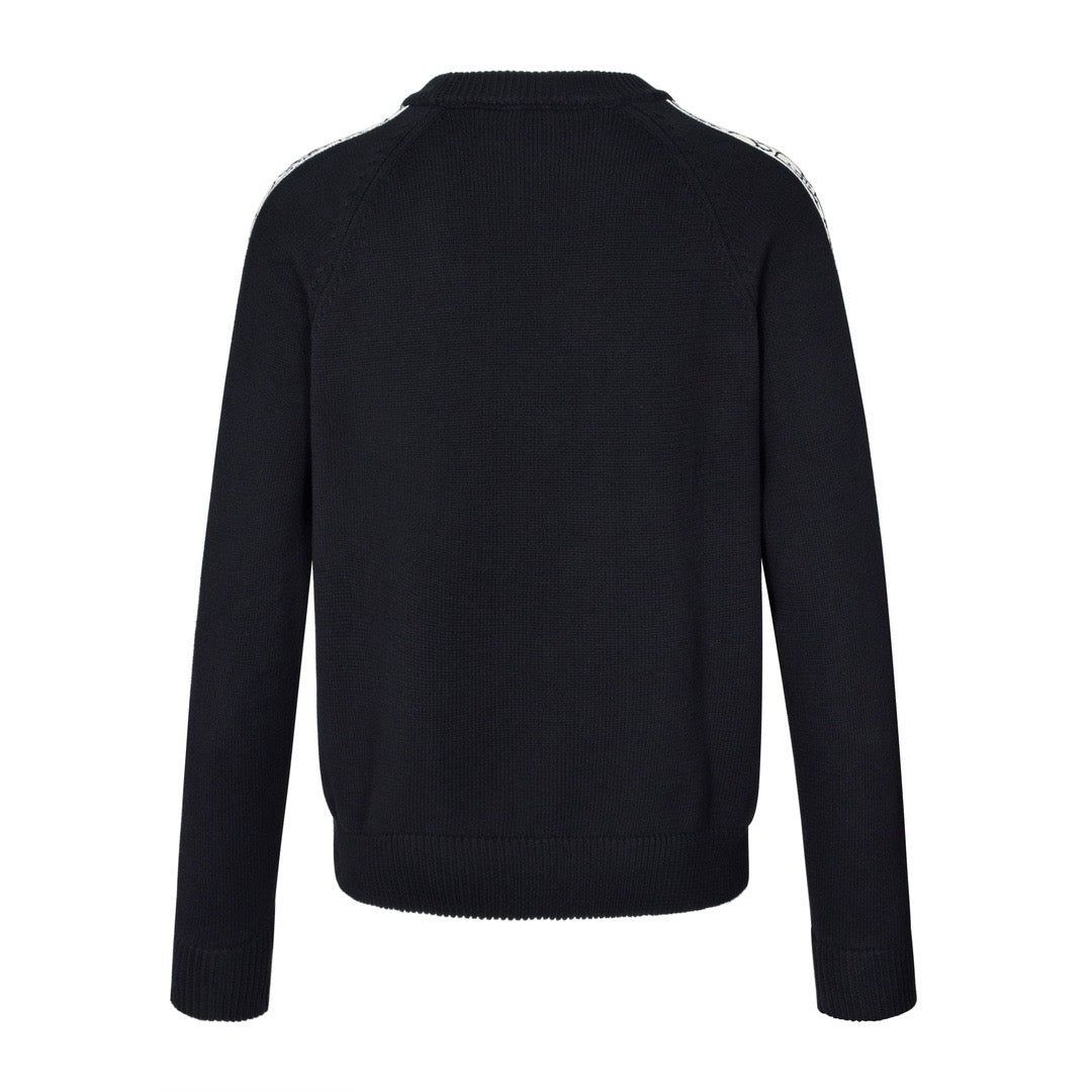 Dior Sweater with Dior Oblique Inserts "Black"