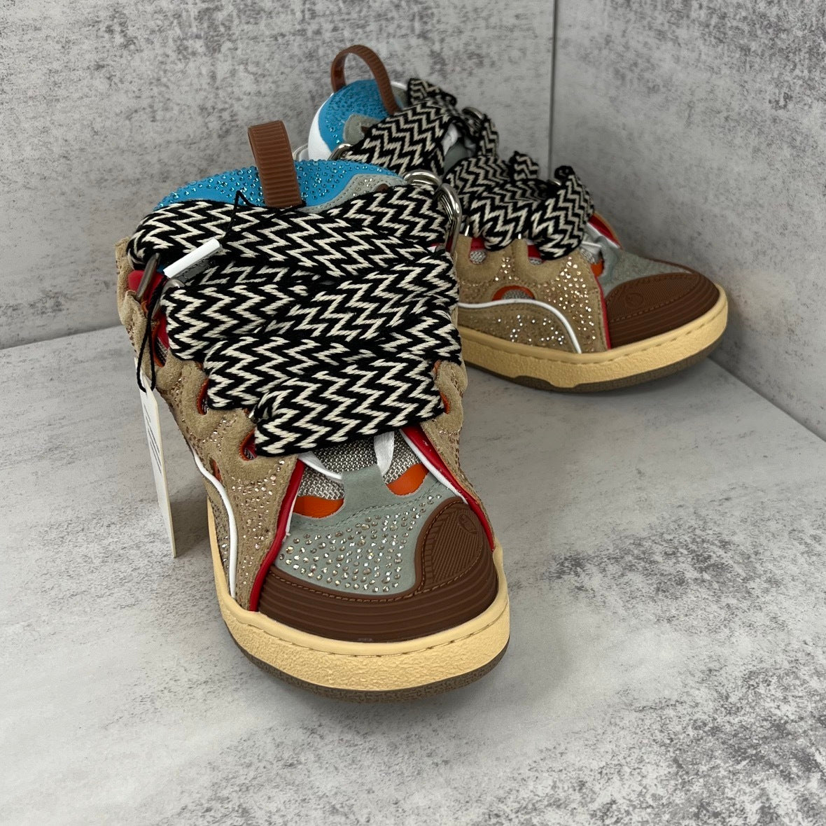 Lanvin Curb "Beige" Crystal