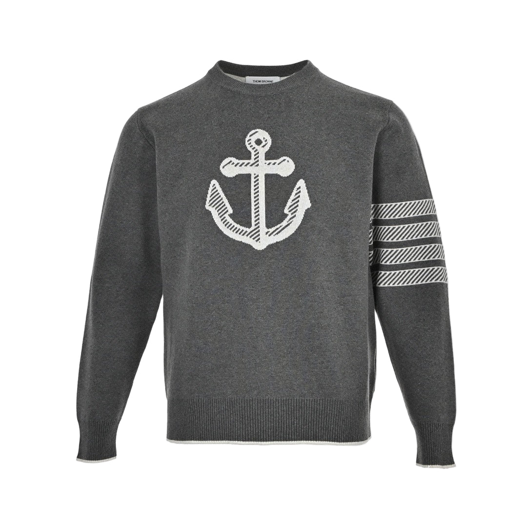 Thom Browne Anchor Sweater "Grey"