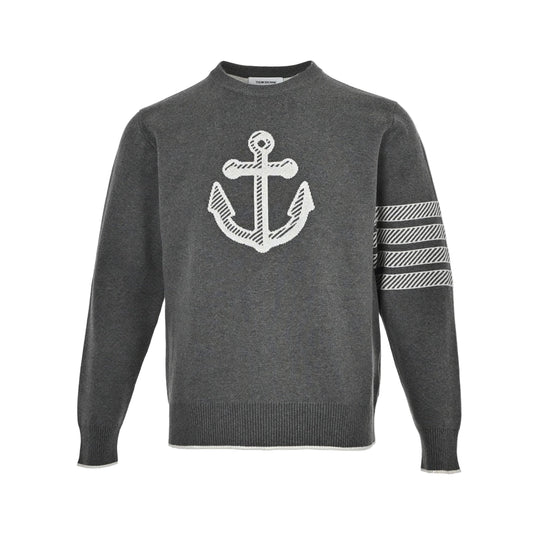 Thom Browne Anchor Sweater "Grey"