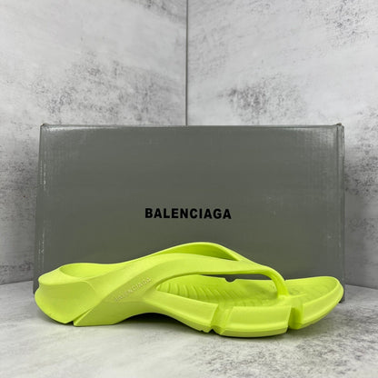 Balenciaga Mold Thong Flip-Flops "Lime"