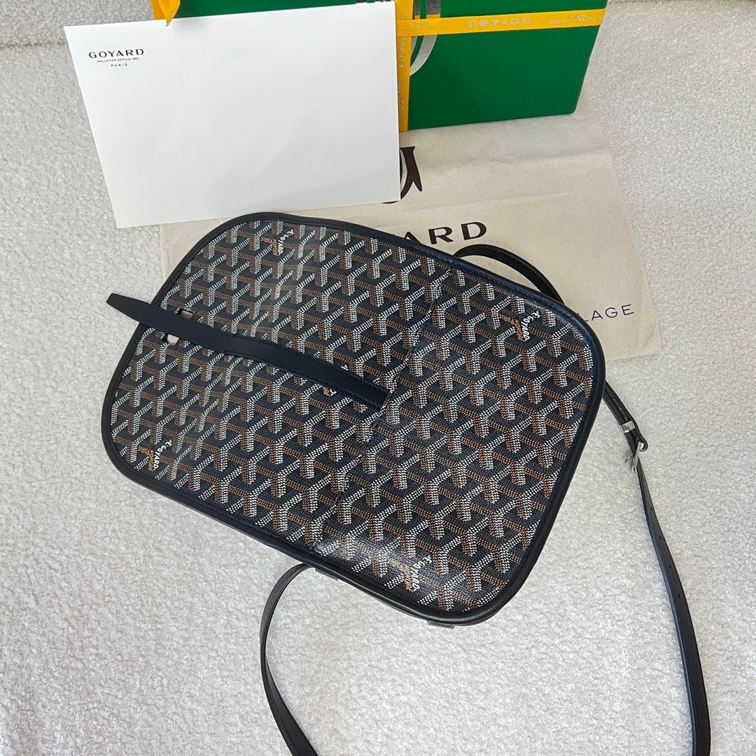 Goyard Belvedere PM Leather Handbag