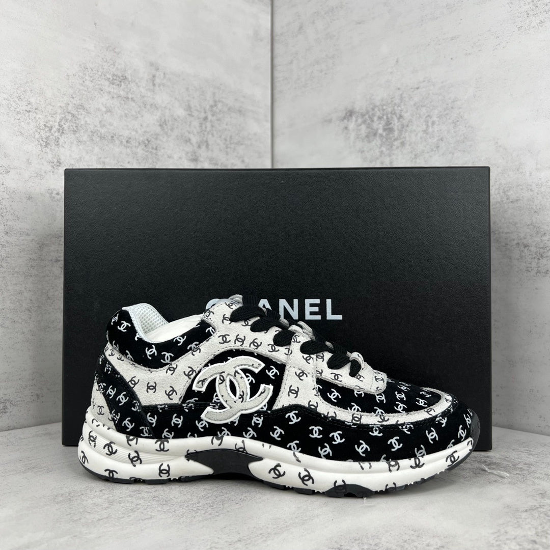 Chanel 22A "Black-White All Over Logo"