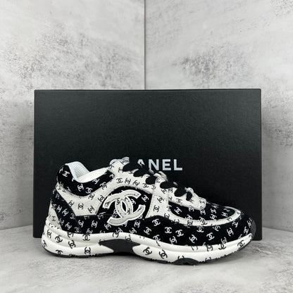 Chanel 22A "Black-White All Over Logo"