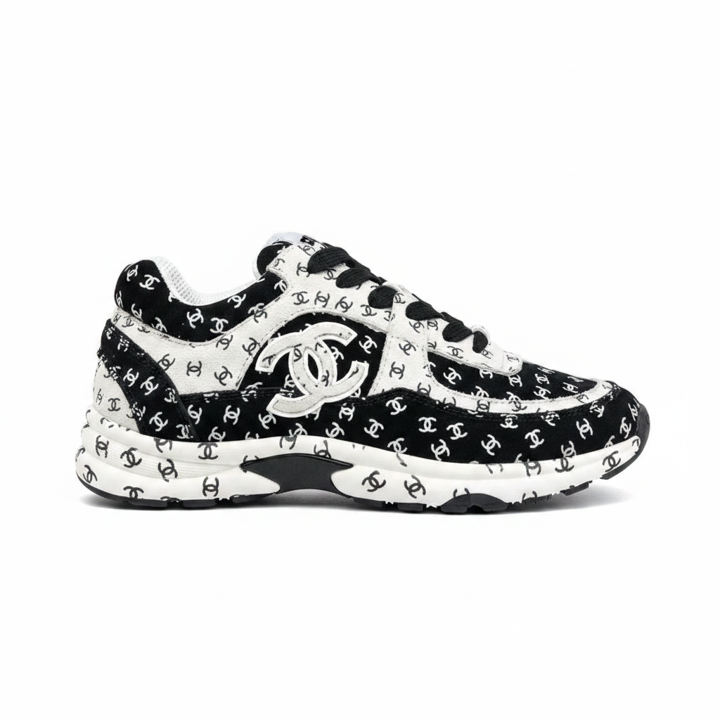 Chanel 22A "Black-White All Over Logo"