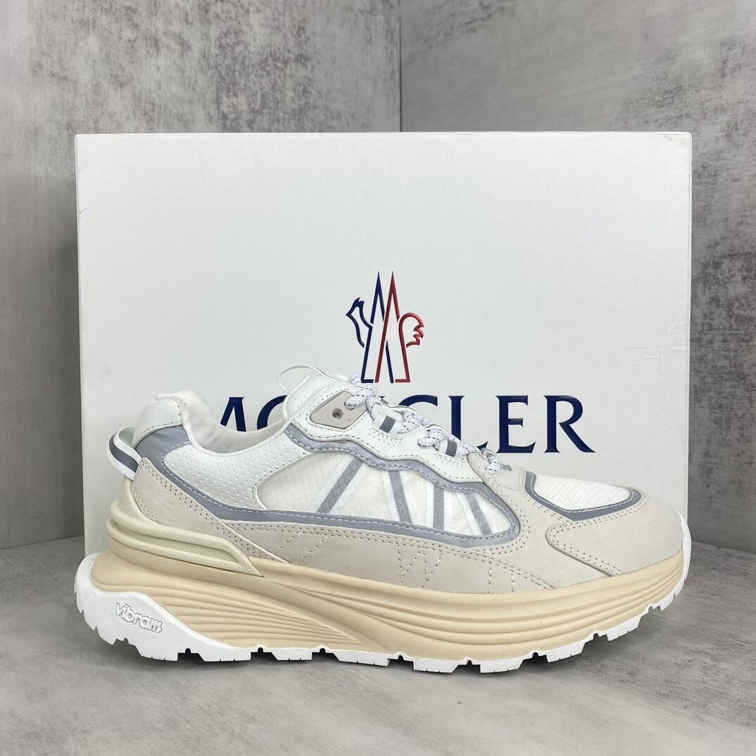 Moncler Lite Runners "White-Beige"