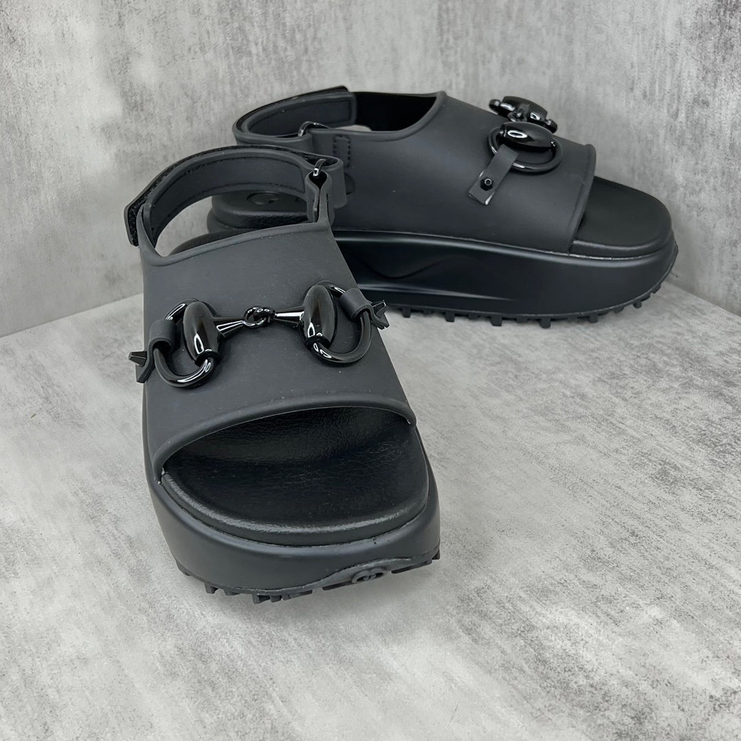 Gucci Horsebit Sandals "Black"