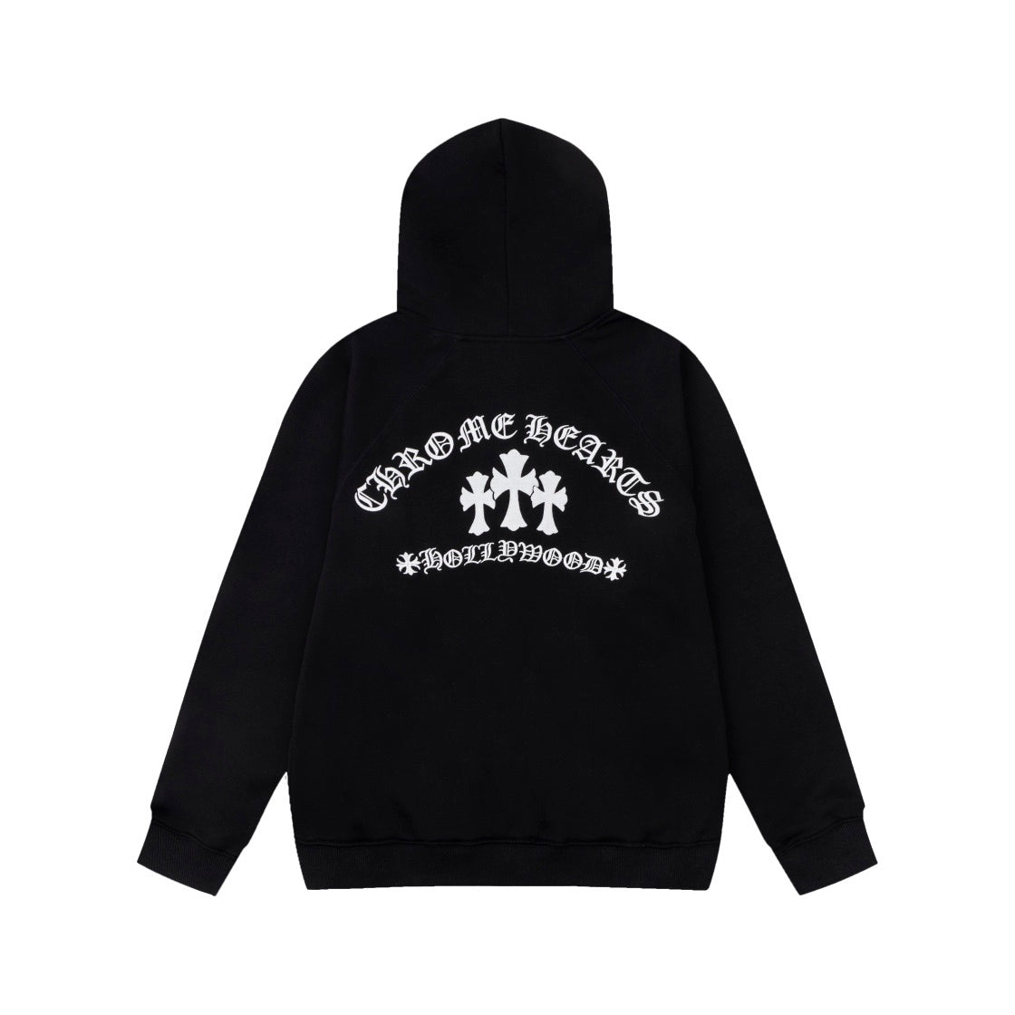 Chrome Hearts Zip-Up Hoodie "Black-White"