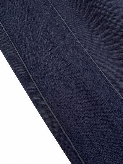 Dior Oblique Track Pants "Navy Blue Cotton-Blend Jersey"
