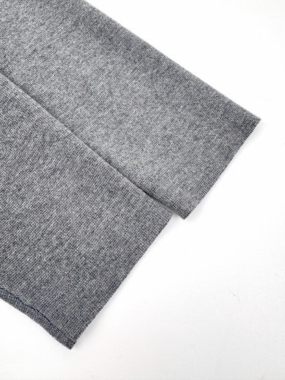 Dior CD Icon Zipped Sweater "Gray Virgin Wool Punto Milano Knit"