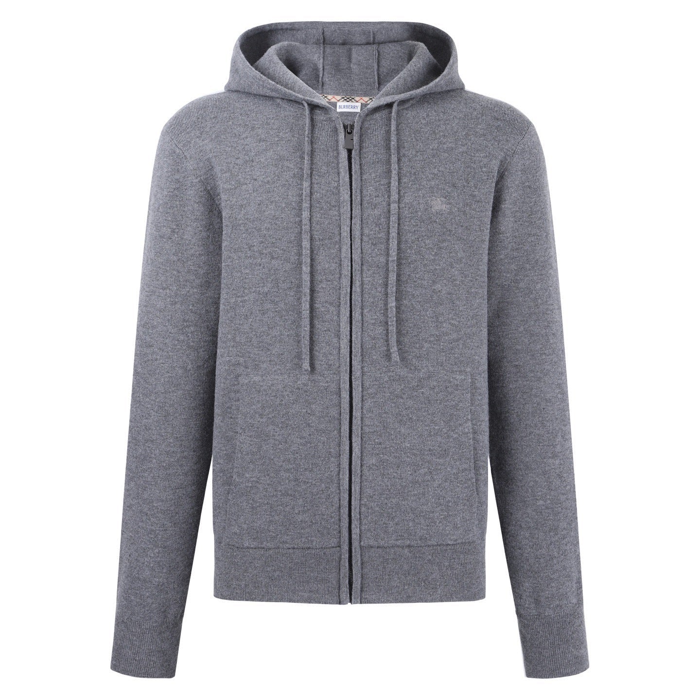 Burberry Cashmere Blend Zip Hoodie "Grey"