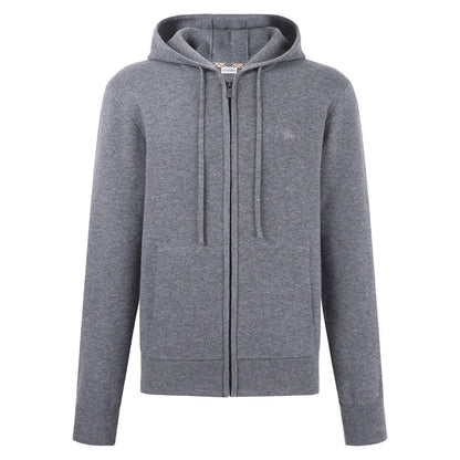 Burberry Cashmere Blend Zip Hoodie "Grey"