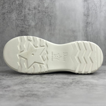 Dior D-Racer Chelsea Ankle Boots "White"