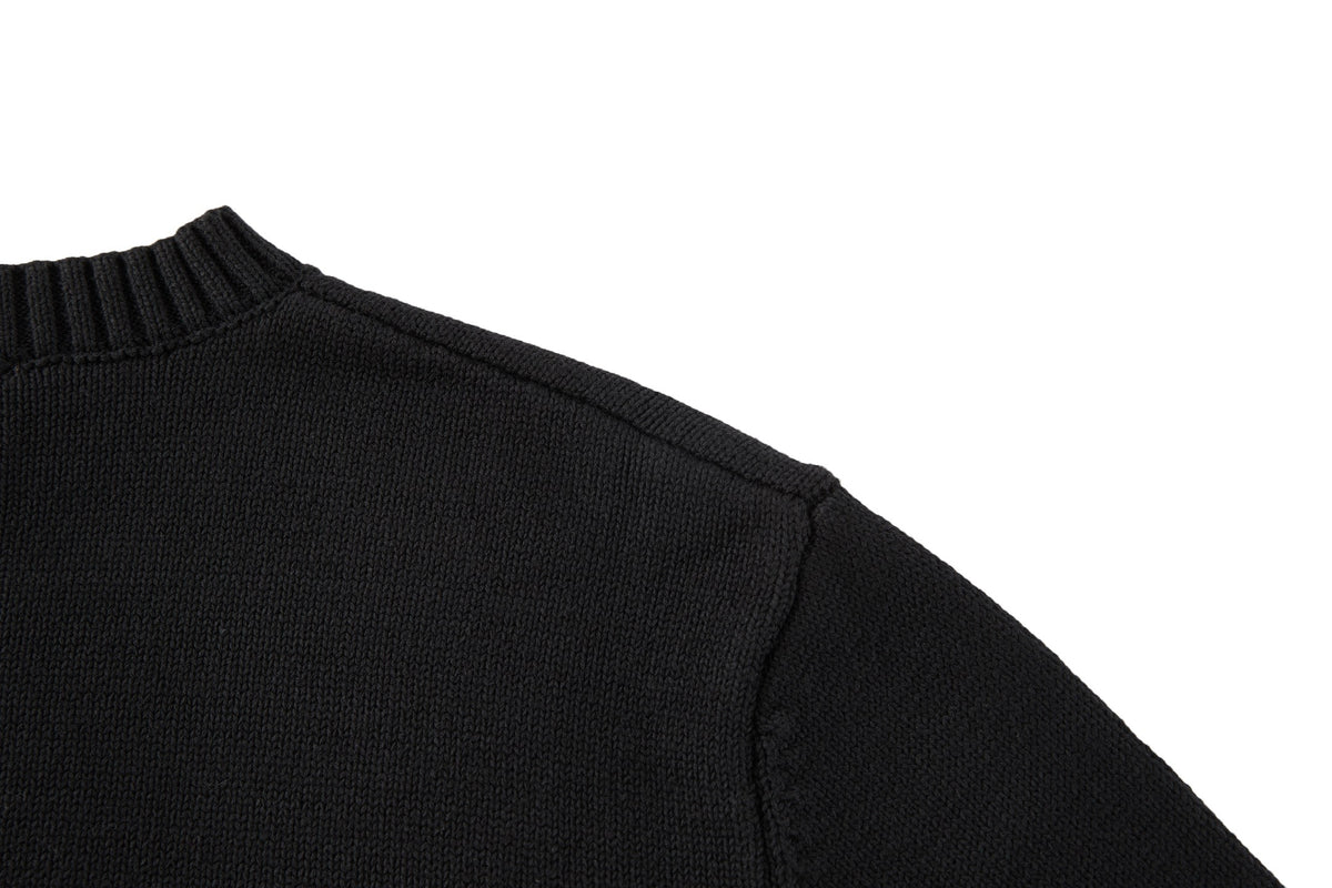 Moncler Wool & Cashmere Blend Jumper "Black"